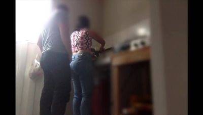 Hot stepsister Sashabigass loves kitchen sex and cum - veryfreeporn.com