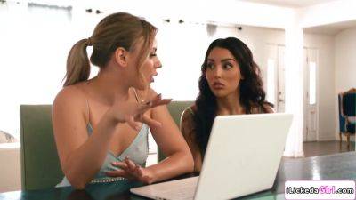 My best friend and I doing what we saw in a lesbian porn - hotmovs.com