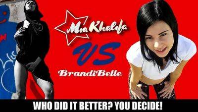 Mia Khalifa - Mia Khalifa vs Brandi Belle - Hot Teen Threesome Orgy & Big Tits Compilation - porntry.com