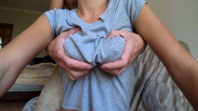 Nipplestock Man Rips Shirt & Licks Her Puffy Nipples Until She Cums - porntry.com