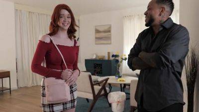 Busty redhead Ariel Darling fucks her big dick neighbor while his wife is out - hotmovs.com - Usa