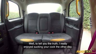Faux cab kinky blond treats him rough - sexu.com