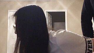 Hot UCSD Chinese student gets pounded hard and cum on face during zoom class - ah-me.com - China