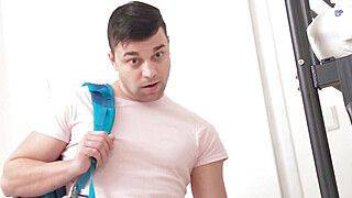 Rika Fane - Fake Hostel - College guy gets his small COCK STUCK IN A VACUUM CLEANER - ah-me.com