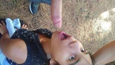 Hot Latin Amateur Gives Sloppy Blowjob in Chilean Forest - Outdoor Deep Throat Action - xxxfiles.com - Argentina - Chile