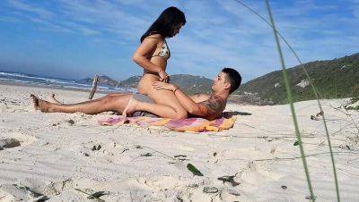 Sexy Latina Couple Fucks on Nude Beach - Amateur Homemade HD - porntry.com - Argentina