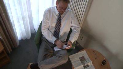 Secretary Wants To Blow Her Boss In The Hotel Room And Fuck With Her Hot Tits To Get More - hotmovs.com
