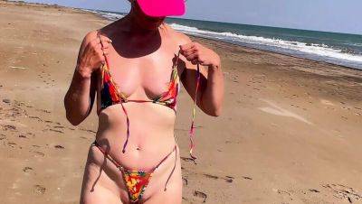 Hot Femdom Mistress Humiliates Sissy Hubby in Chastity Cage on Nude Beach - Kmarcouple Amateur BDSM - xxxfiles.com - Belgium