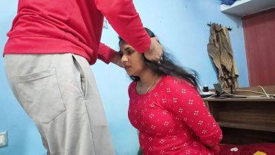 Tied Up - Hot Indian BDSM Girlfriend Tied Up for Rough Blowjob & Romance - veryfreeporn.com - India
