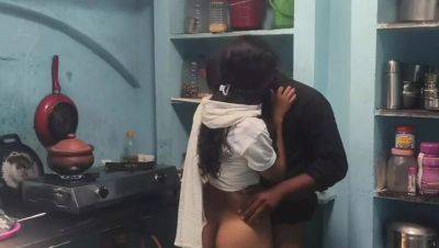 Hot Indian Teen VillageBlackfairy Fucks in Kitchen - Homemade 69 Sex with Killermia - porntry.com - India