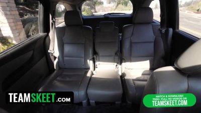 Whorey party lady eliza eves stokes and slobbers on stranger's rod in the back seat - pervert driver - sexu.com
