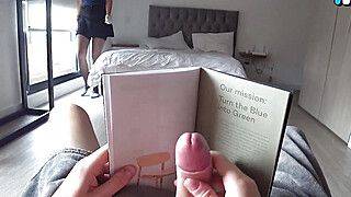 DICK FLASH. Hotel Maid Watching Me Jack Off and showed big ass Milf - ah-me.com