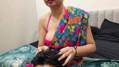 Desi Stepmom Gives Stepson a Sexy Massage - Hindi Dirty Talk & Hot Bathroom Action - veryfreeporn.com - India