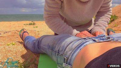 Stranger creampies my wet pussy on beach - public sex with Realpanties - xxxfiles.com