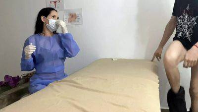 Hot Latina Doctor Gives Amazing Blowjob in Hospital Office - Big Ass & Natural Tits - veryfreeporn.com