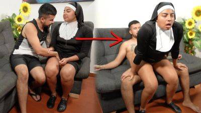 Sinful Nun Takes Huge Creampie in Virgin Pussy - Hot Homemade MILF Action - veryfreeporn.com - India - Colombia