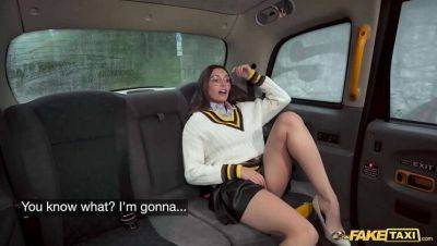 Fake Taxi Pickup: Italian College Babe with Big Natural Tits Fucks in Car - xxxfiles.com - Italy