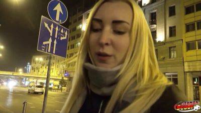 Hot German college girl Amaris gets picked up and rough fucked - Blonde teen takes big dick - xxxfiles.com - Germany