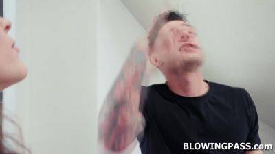 Boss had no idea his petite latina wife is sucking my cock - hotmovs.com