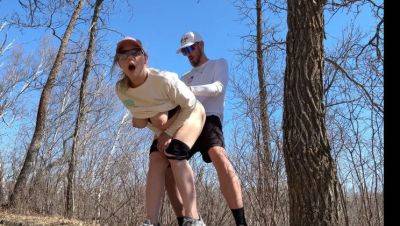 Bent Over - Blonde MILF Mya Lane Gets Rough Outdoor Fuck in Nature - Almost Caught! - xxxfiles.com - Usa