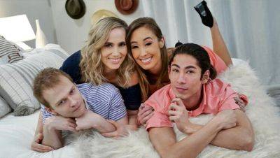 Christy Love - Alex Jett - Robby Echo - Lilly James - Lily Lane - Rion King - David Lee - Stepmom Teaches Safe Sex - Hot Orgy with Christy Love & Lilly James - xxxfiles.com