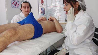 Hot Brazilian Nurses Tease Patient With Big Cock Until He Gets Hard - xxxfiles.com - Brazil