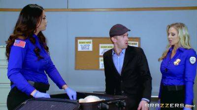 Alison Tyler - Fluids On The Flight 2 With Julia Ann, Alison Tyler, Danny D - Brazzers - hotmovs.com