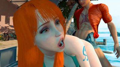 Nami gets wild at the beach - Hot 3D Hentai Fuck with Big Tits & Anal - veryfreeporn.com - Germany
