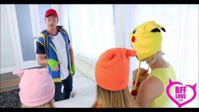Three Tiny Teen poke mon females fuck their tormentor - sexu.com