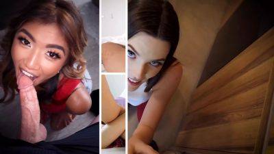 Big Ass step daughter leaned over for stepfather's pleasure - sexu.com