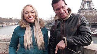 Briana Bounce - Sextape of a real couple on a honeymoon in Paris - ah-me.com