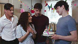 Anal gang bang for slutty Latina milfs bday - ah-me.com