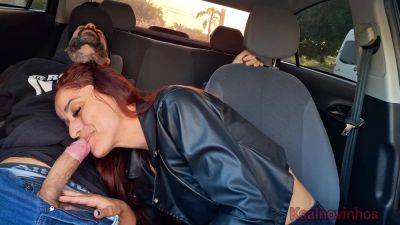 Naughty App Driver Catches Passenger Masturbating Behind... And Now??? - hclips.com - Brazil