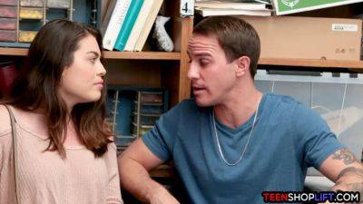 Stealing and lying teen exposed and fucked by security - sexu.com