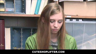 Cute lean Tiny Teen innocent Ava Parker caught shoplifting has very first time sex with security guard for no cops - sexu.com