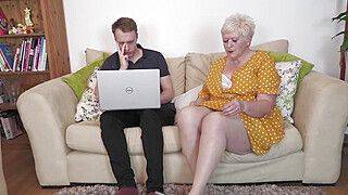 Chris Cobalt - Incredibly Fat Ass Granny Juicy Joolz Bangs Her Stepson - ah-me.com
