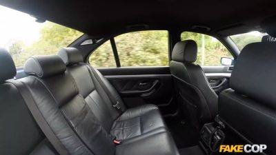 College girl is looking for business and gets picked up by a faux cop - sexu.com - Britain