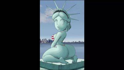 4th of July Hentai - Sexy Statue of Liberty Fuck in 3D Animation - porntry.com - Usa