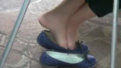 Shoeplay bailarinas azules - voyeurhit.com
