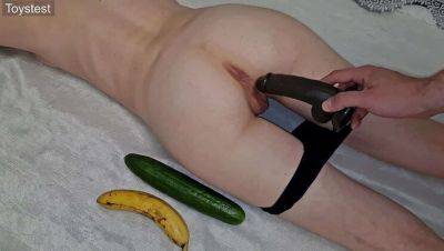 Tiny Pussy Stretched by Huge Cucumber - Amateur Teen Anya Toystest Moans Hard - xxxfiles.com