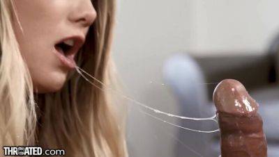 Aj Applegate - AJ Applegate Gets Rough Throat Fuck - Sloppy Blowjob & Spit Everywhere - xxxfiles.com