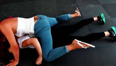 Face Fuck - Teen Catfight with Facesitting - Pink Hair Girls Get Aggressive & Wet - veryfreeporn.com