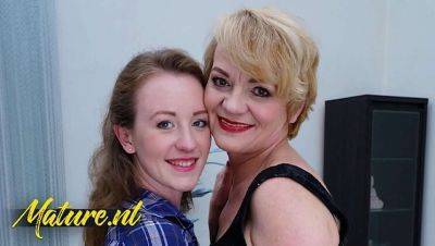 Blonde Teen Seduced By Her BF's Lesbian MILF - Emma Fantasy - porntry.com