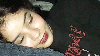 I finger my stepsister's horny pussy and cum in her mouth while her boyfriend is on a trip - ah-me.com