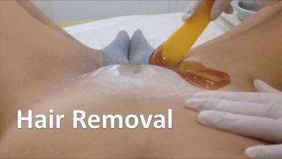 Blonde Teen Latina Shaves Pussy - Hot Homemade Hair Removal - porntry.com - Usa