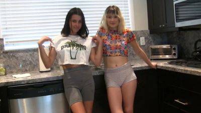 Kylie Rocket - Kylie Rocket and Jessie Strip Pop A Shot Game - Hot Blowjob and Pussy Eating Challenge - veryfreeporn.com