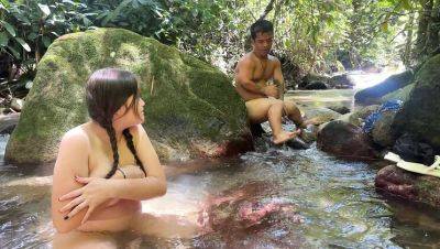 Julianaburning Indian Bhabhi caught naked in river by horny dwarf - hardcore fucking with huge cock - porntry.com - India - Venezuela