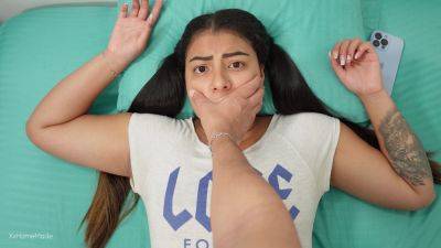 Shh Shh Dont Scream! - Stepbro Fucks His Stepsis When Theyre Home Alone - desi-porntube.com - India