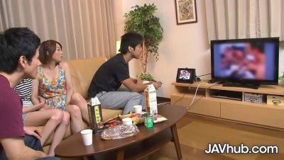 JAVHUB Japanese Foursome: Hinata Hyuga & Haruka Sasano in Hardcore DP Action - xxxfiles.com - Japan