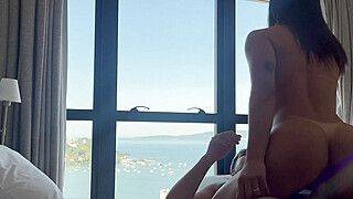 A beautiful princess fucks in a luxury apartment overlooking the sea - ah-me.com